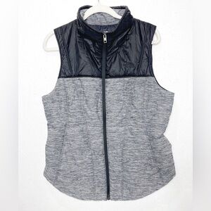 The North Face Pseudio Vest Black Heathered Gray Size Large